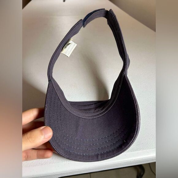 Vintage Universal Studios Black Gray Sun Visor Adjustable Hat Cap GUC - Picture 5 of 14